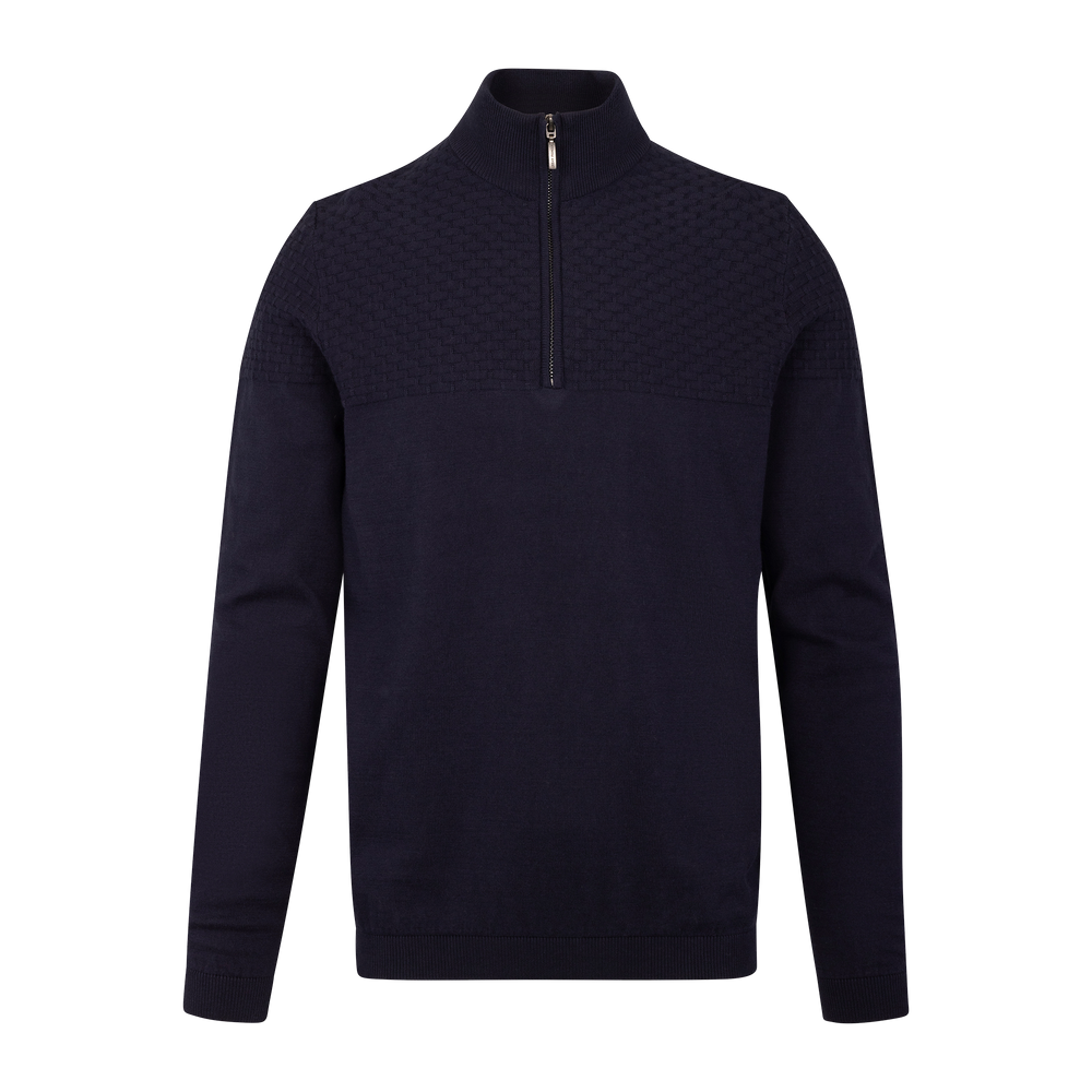 Urban Pioneers Male Abel Half-zip SWEATER NAVY