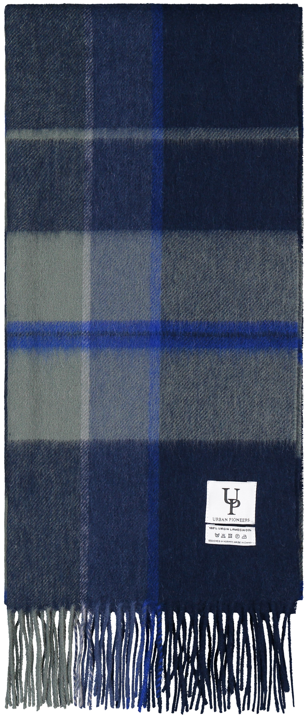 Urban Pioneers Female Bea Check SCARF NAVY CHECK