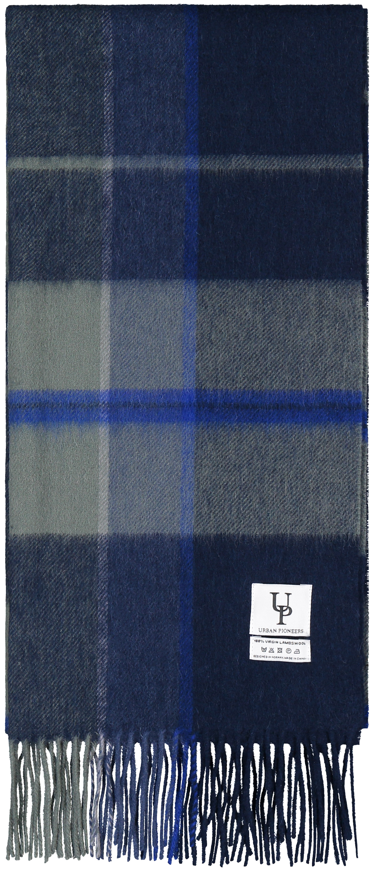 Urban Pioneers Female Bea Check SCARF NAVY CHECK