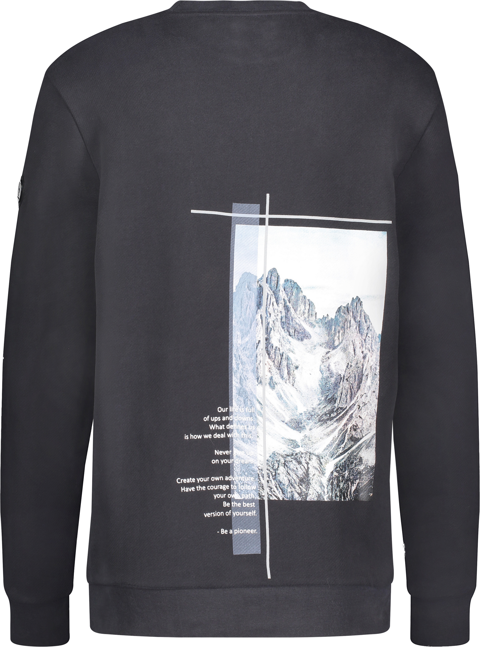 Urban Pioneers Male Crew Sweatshirt SWEATER WASHED BLACK