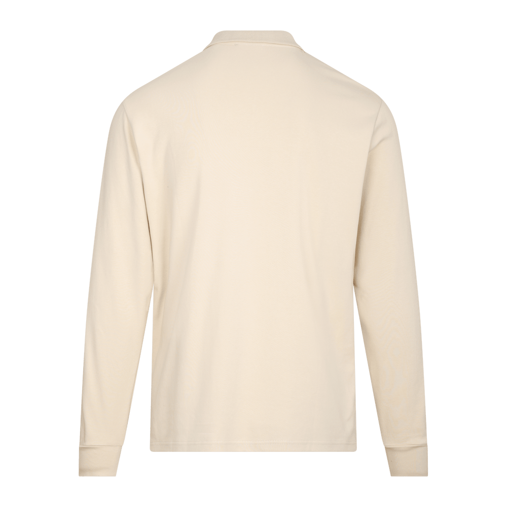 Urban Pioneers Male Denis LS Pique PIQUE LIGHT GREY MELANGE