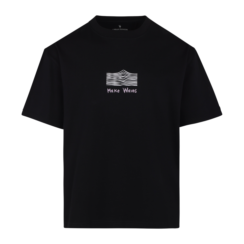 Urban Pioneers Male Enea Tee T-SHIRT BLACK MAKE WAVES