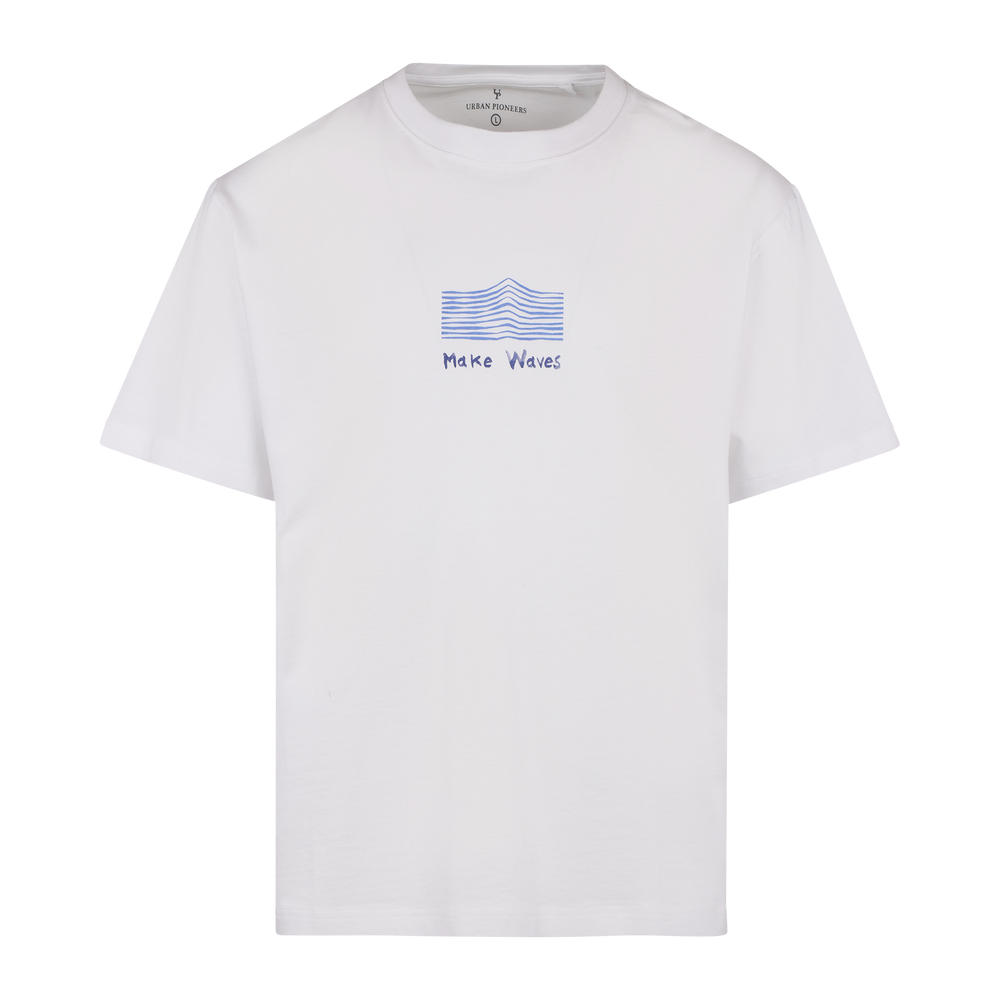 Urban Pioneers Male Enea Tee T-SHIRT WHITE MAKE WAVES