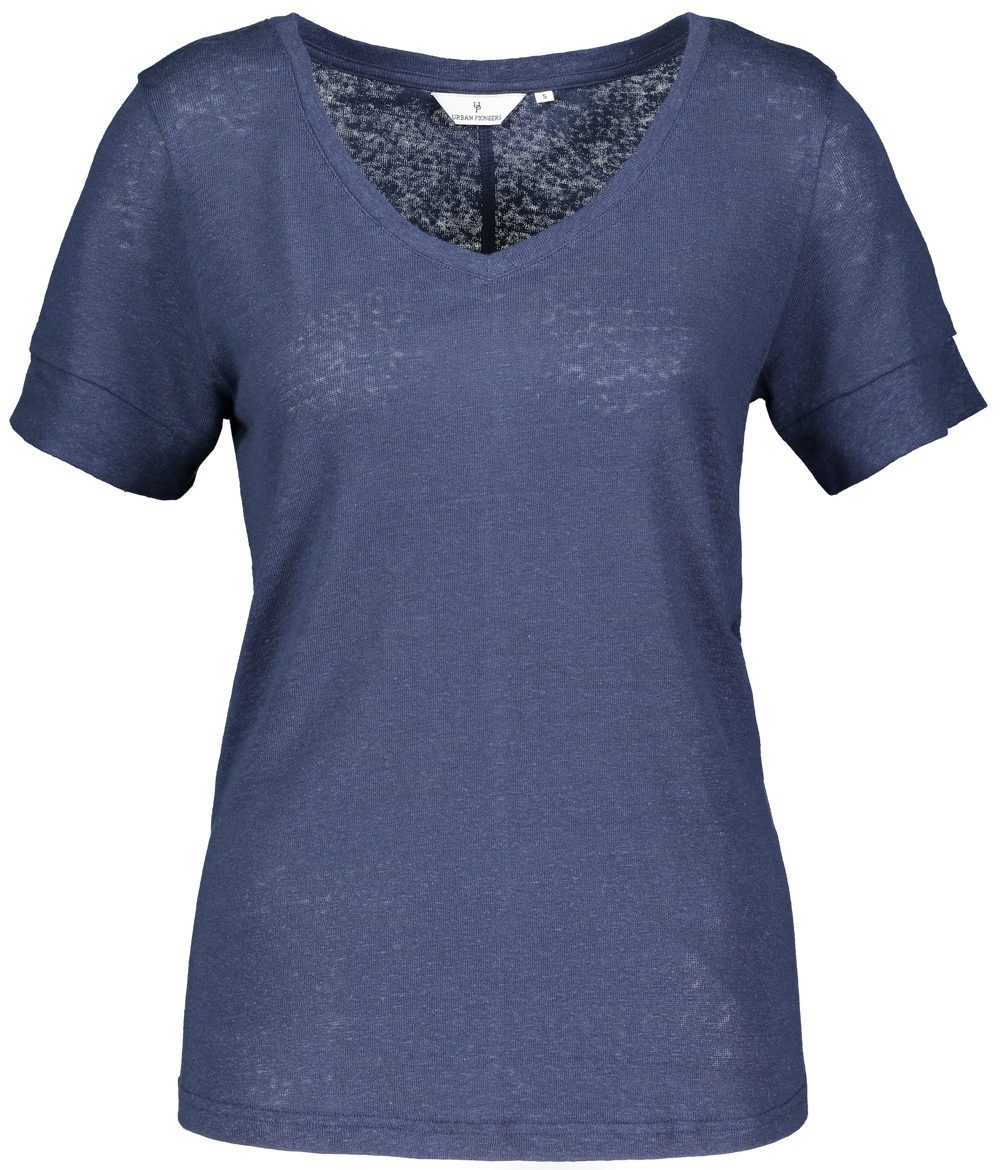 Urban Pioneers Female Lily V-neck T-SHIRT NAVY