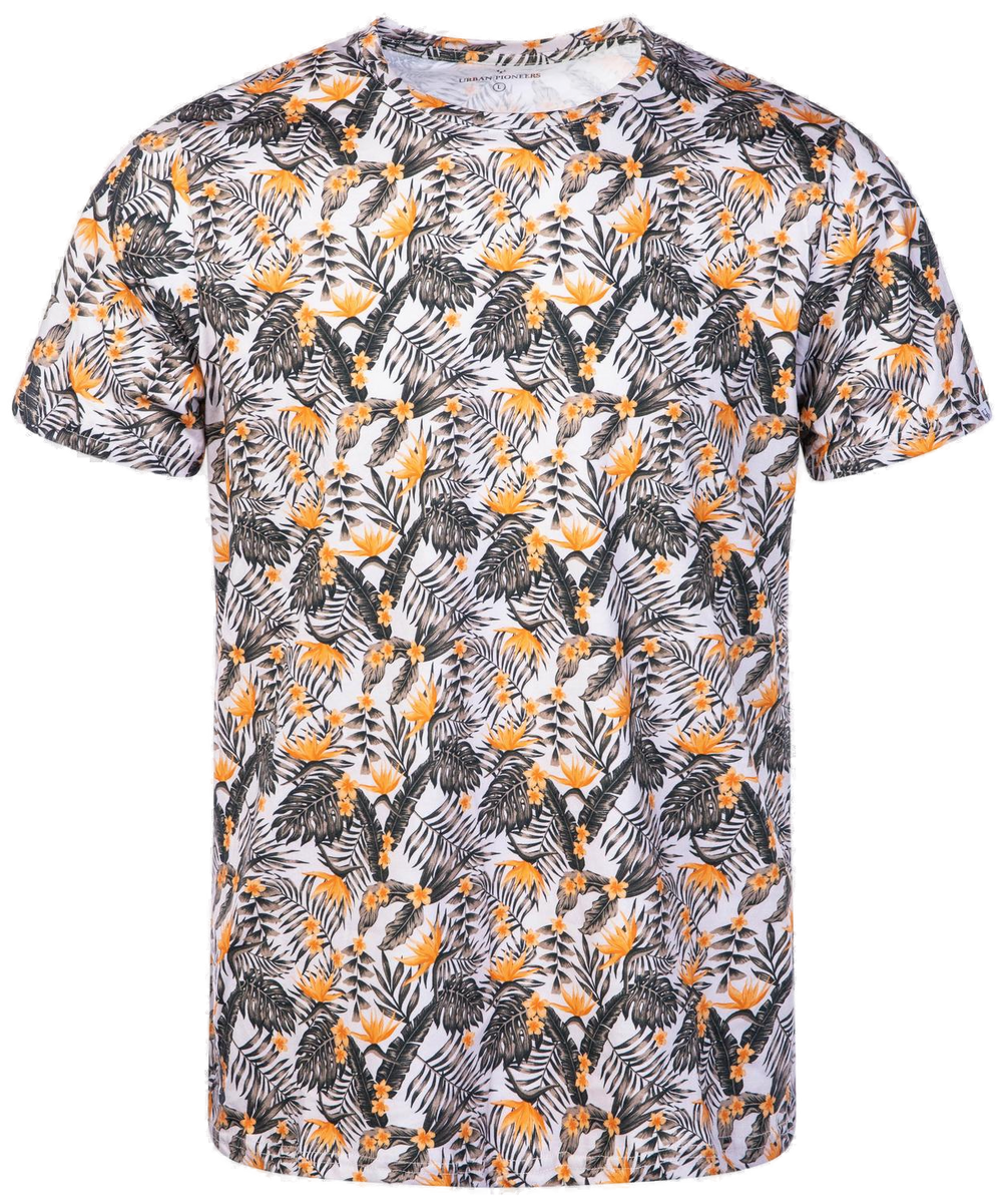 Urban Pioneers Male Tarzan Tee T-SHIRT OLIVE JUNGLE AOP