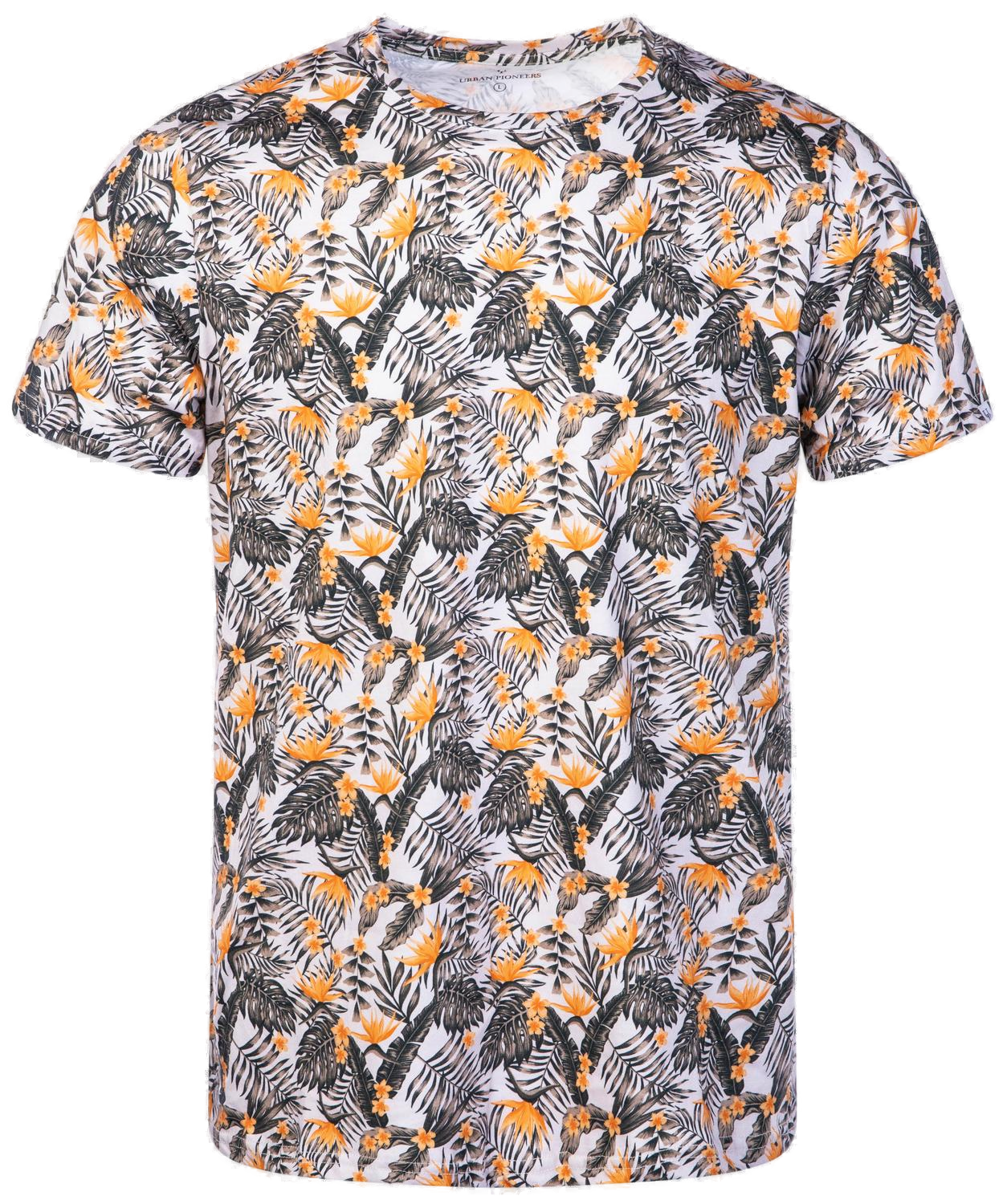 Urban Pioneers Male Tarzan Tee T-SHIRT OLIVE JUNGLE AOP